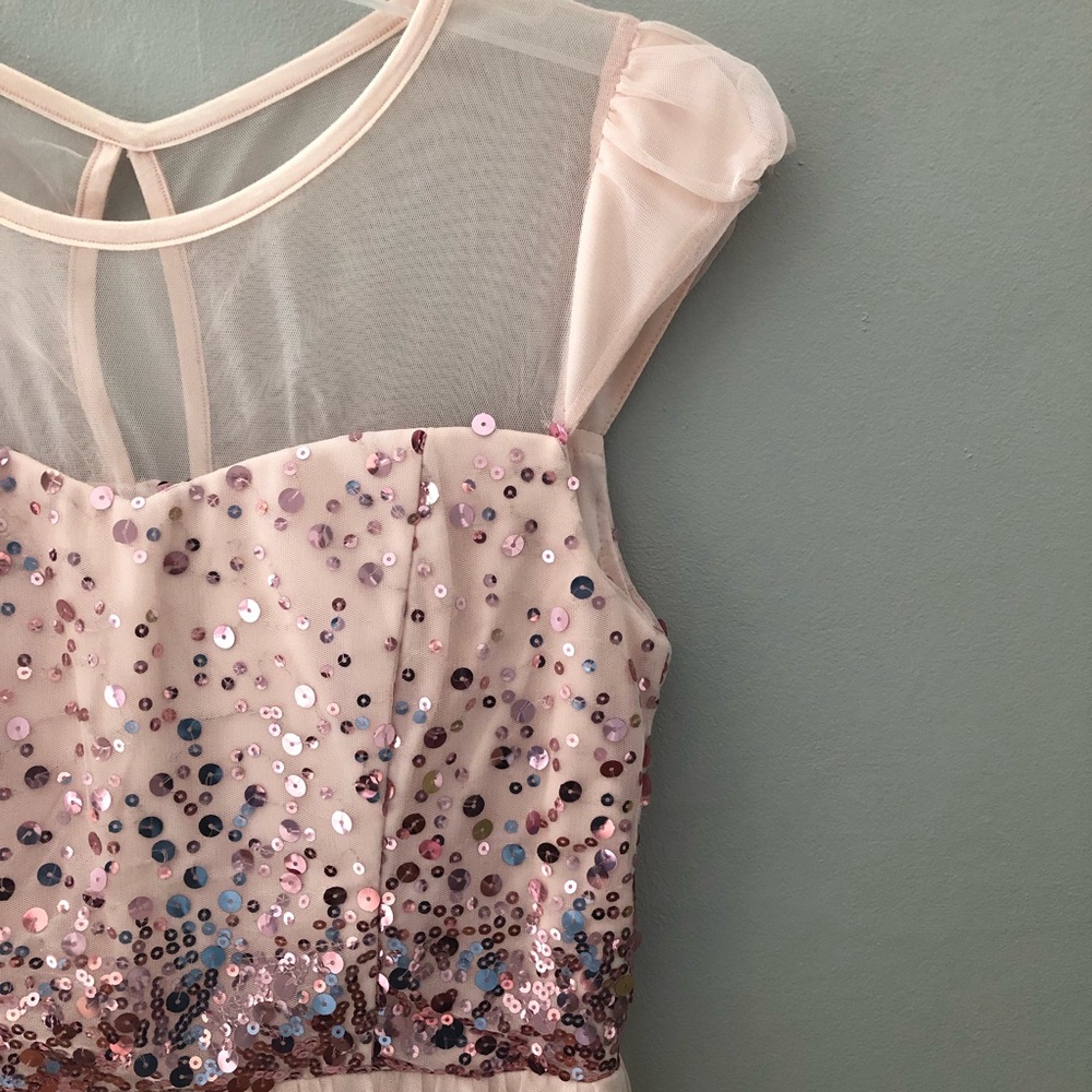 Pink Sequin Prom Dress NWOT